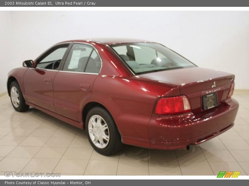Ultra Red Pearl / Gray 2003 Mitsubishi Galant ES