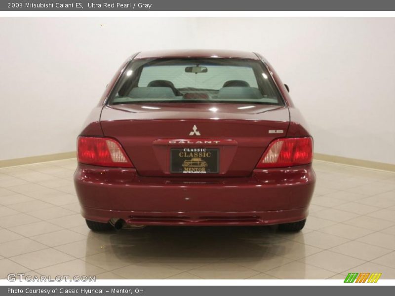 Ultra Red Pearl / Gray 2003 Mitsubishi Galant ES