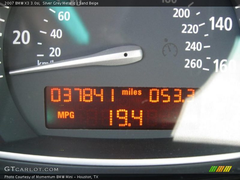Silver Grey Metallic / Sand Beige 2007 BMW X3 3.0si