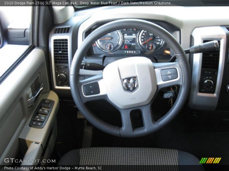 Deep Water Blue Pearl / Dark Slate/Medium Graystone 2010 Dodge Ram 2500 SLT Mega Cab 4x4