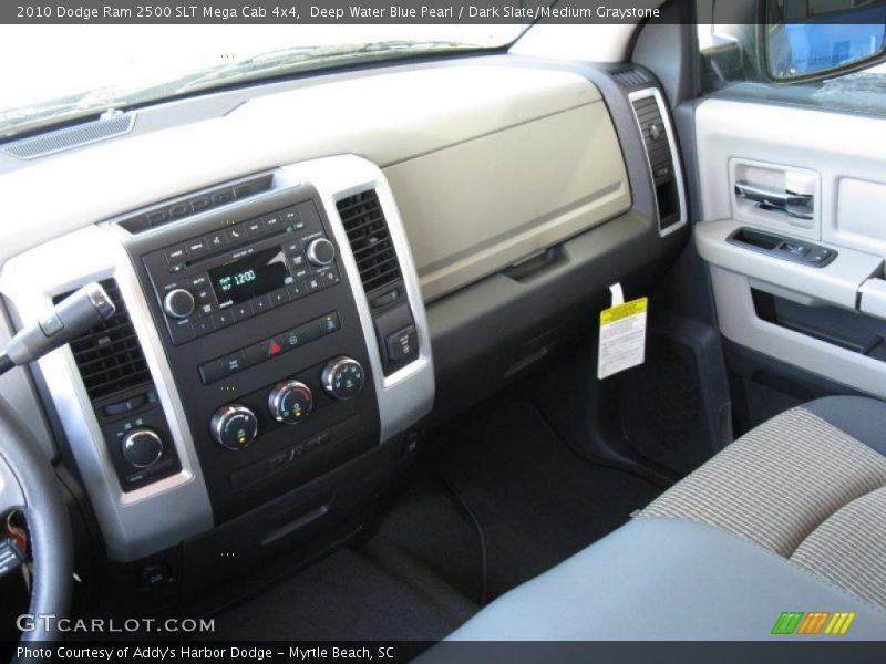 Deep Water Blue Pearl / Dark Slate/Medium Graystone 2010 Dodge Ram 2500 SLT Mega Cab 4x4