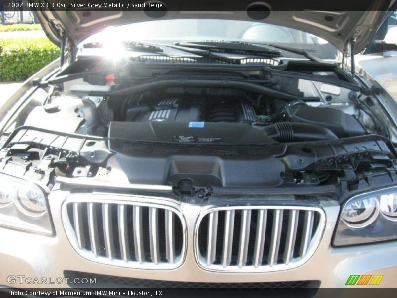 Silver Grey Metallic / Sand Beige 2007 BMW X3 3.0si
