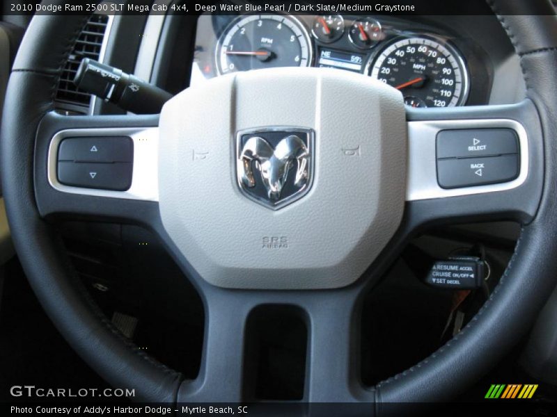 Deep Water Blue Pearl / Dark Slate/Medium Graystone 2010 Dodge Ram 2500 SLT Mega Cab 4x4