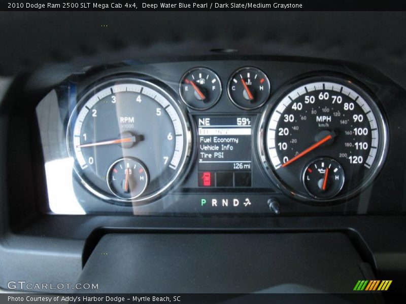 Deep Water Blue Pearl / Dark Slate/Medium Graystone 2010 Dodge Ram 2500 SLT Mega Cab 4x4
