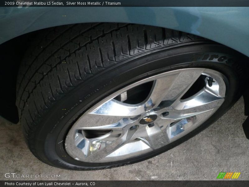 Silver Moss Metallic / Titanium 2009 Chevrolet Malibu LS Sedan
