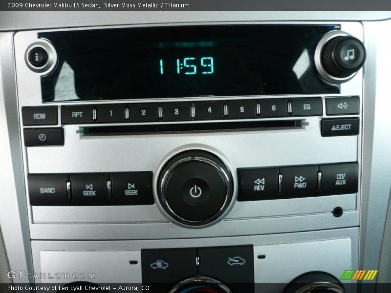 Silver Moss Metallic / Titanium 2009 Chevrolet Malibu LS Sedan
