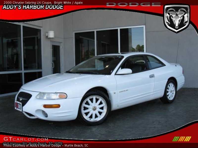 Bright White / Agate 2000 Chrysler Sebring LXi Coupe