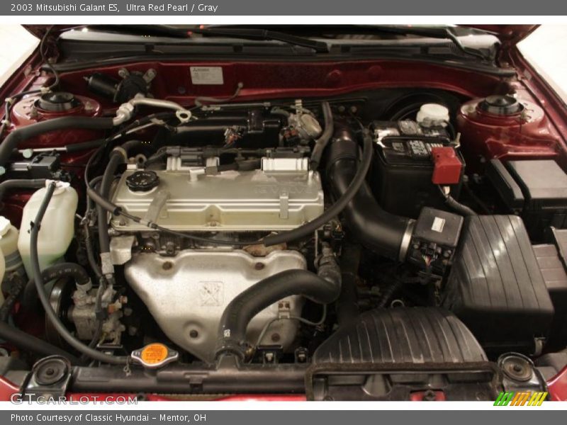 Ultra Red Pearl / Gray 2003 Mitsubishi Galant ES