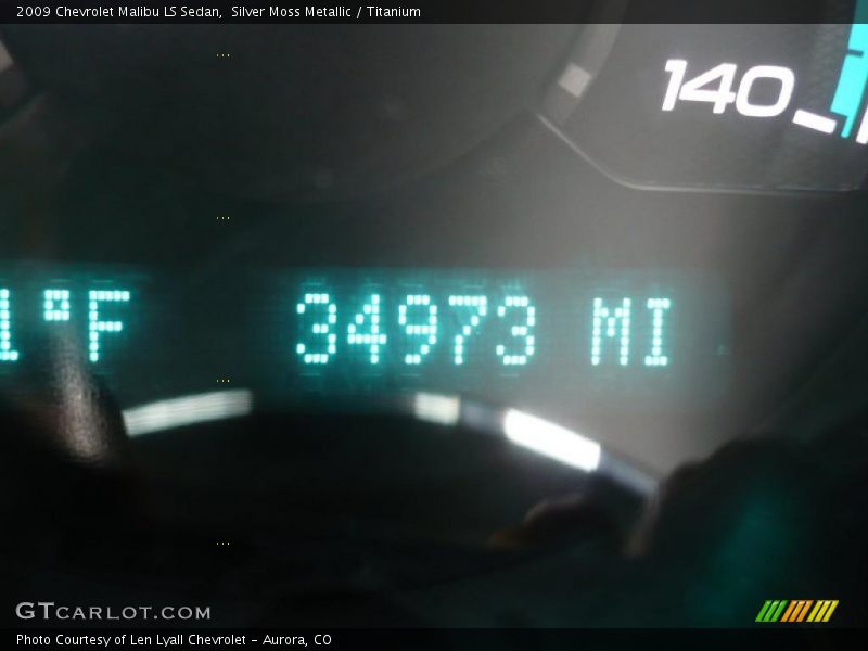 Silver Moss Metallic / Titanium 2009 Chevrolet Malibu LS Sedan