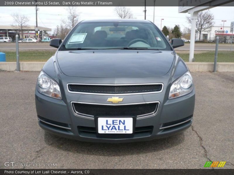 Dark Gray Metallic / Titanium 2009 Chevrolet Malibu LS Sedan