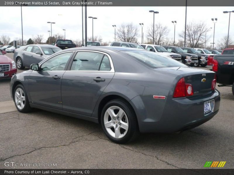 Dark Gray Metallic / Titanium 2009 Chevrolet Malibu LS Sedan