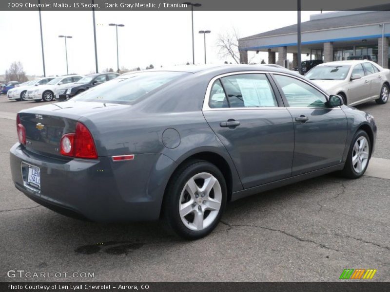 Dark Gray Metallic / Titanium 2009 Chevrolet Malibu LS Sedan