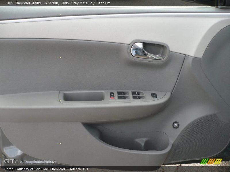 Dark Gray Metallic / Titanium 2009 Chevrolet Malibu LS Sedan