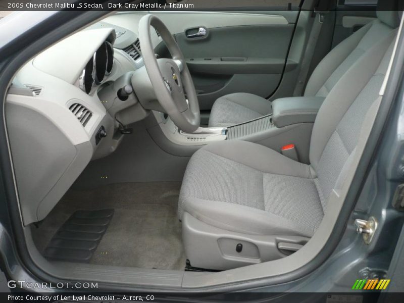 Dark Gray Metallic / Titanium 2009 Chevrolet Malibu LS Sedan