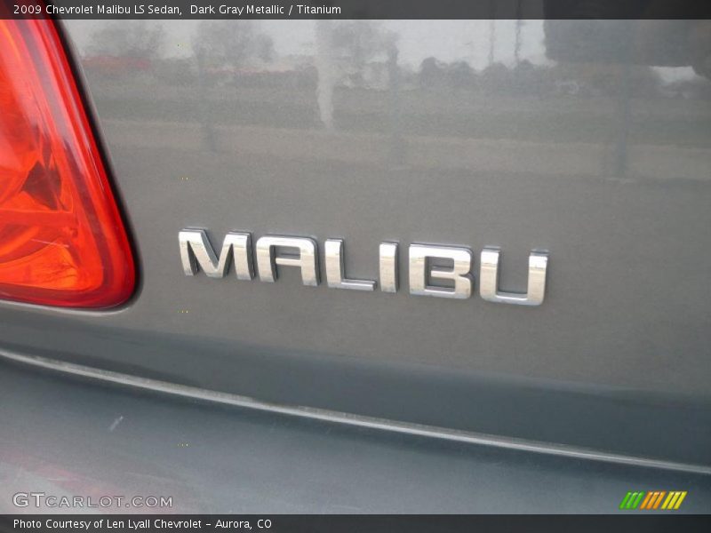 Dark Gray Metallic / Titanium 2009 Chevrolet Malibu LS Sedan