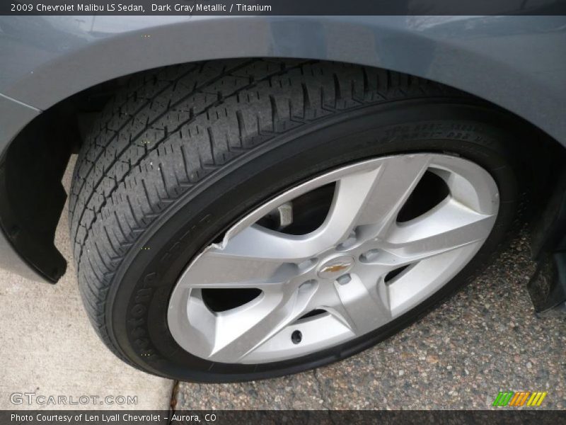 Dark Gray Metallic / Titanium 2009 Chevrolet Malibu LS Sedan