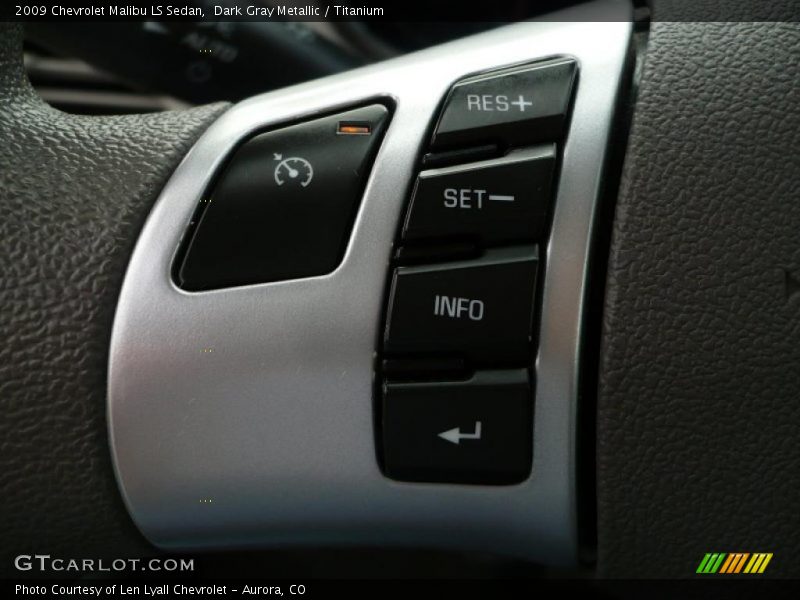 Dark Gray Metallic / Titanium 2009 Chevrolet Malibu LS Sedan