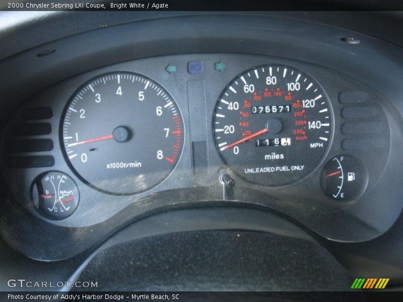 Bright White / Agate 2000 Chrysler Sebring LXi Coupe