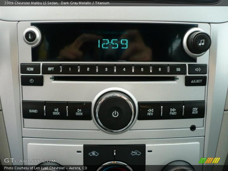 Dark Gray Metallic / Titanium 2009 Chevrolet Malibu LS Sedan