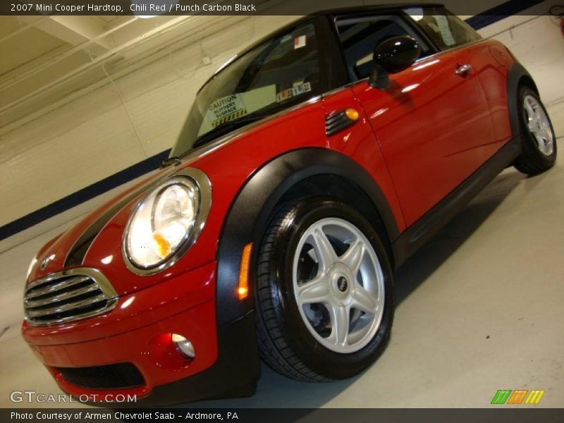 Chili Red / Punch Carbon Black 2007 Mini Cooper Hardtop