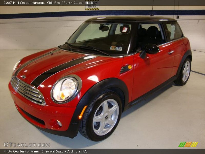 Chili Red / Punch Carbon Black 2007 Mini Cooper Hardtop