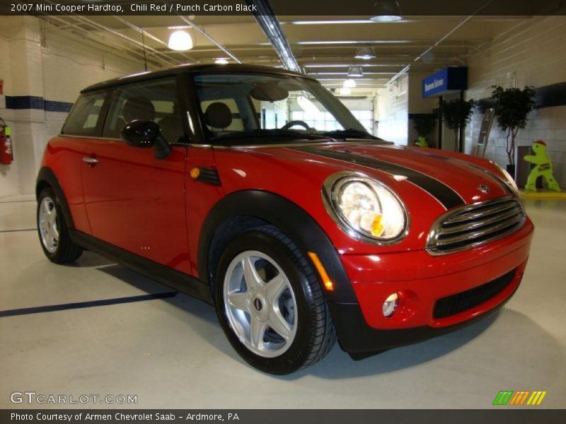 Chili Red / Punch Carbon Black 2007 Mini Cooper Hardtop