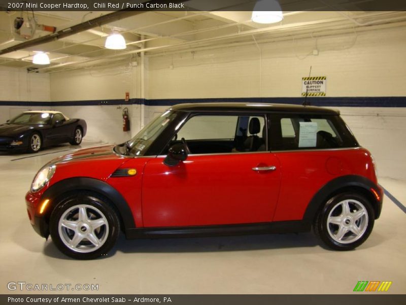 Chili Red / Punch Carbon Black 2007 Mini Cooper Hardtop