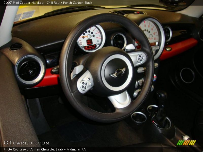 Chili Red / Punch Carbon Black 2007 Mini Cooper Hardtop