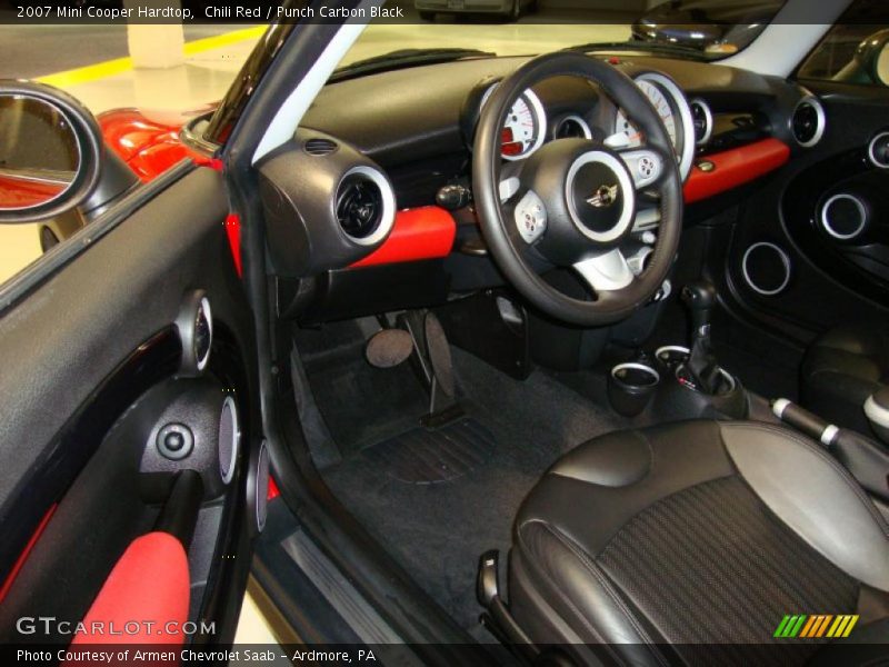 Chili Red / Punch Carbon Black 2007 Mini Cooper Hardtop