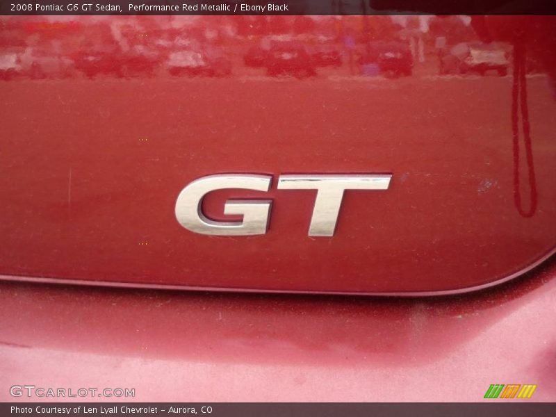 Performance Red Metallic / Ebony Black 2008 Pontiac G6 GT Sedan