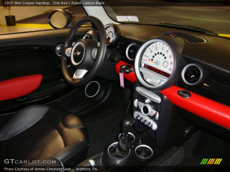 Chili Red / Punch Carbon Black 2007 Mini Cooper Hardtop