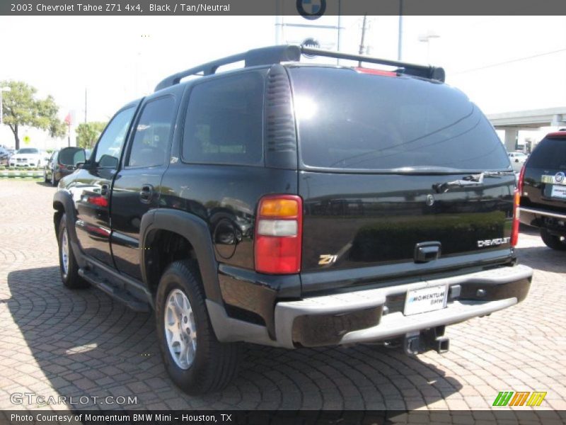 Black / Tan/Neutral 2003 Chevrolet Tahoe Z71 4x4
