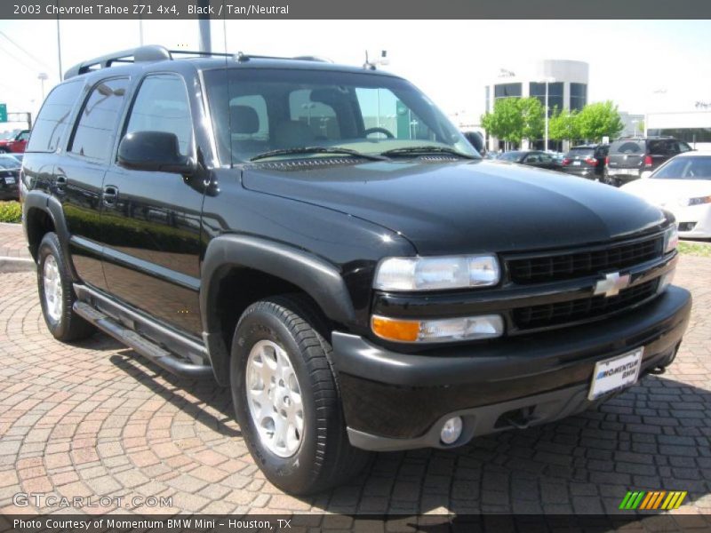 Black / Tan/Neutral 2003 Chevrolet Tahoe Z71 4x4
