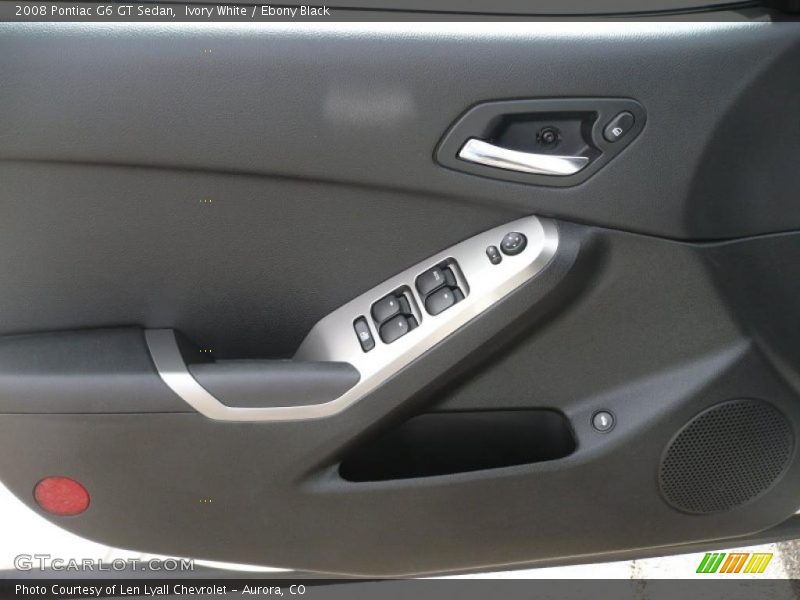 Ivory White / Ebony Black 2008 Pontiac G6 GT Sedan