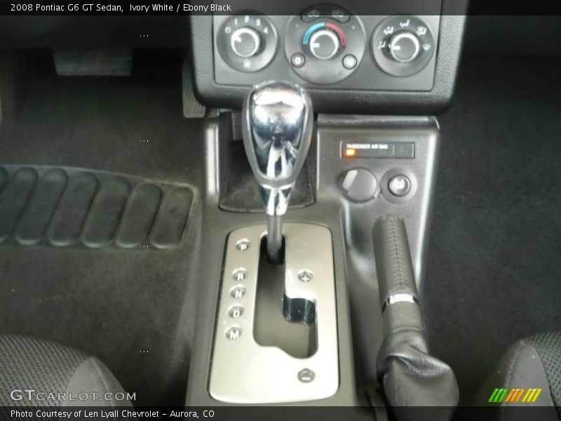 Ivory White / Ebony Black 2008 Pontiac G6 GT Sedan