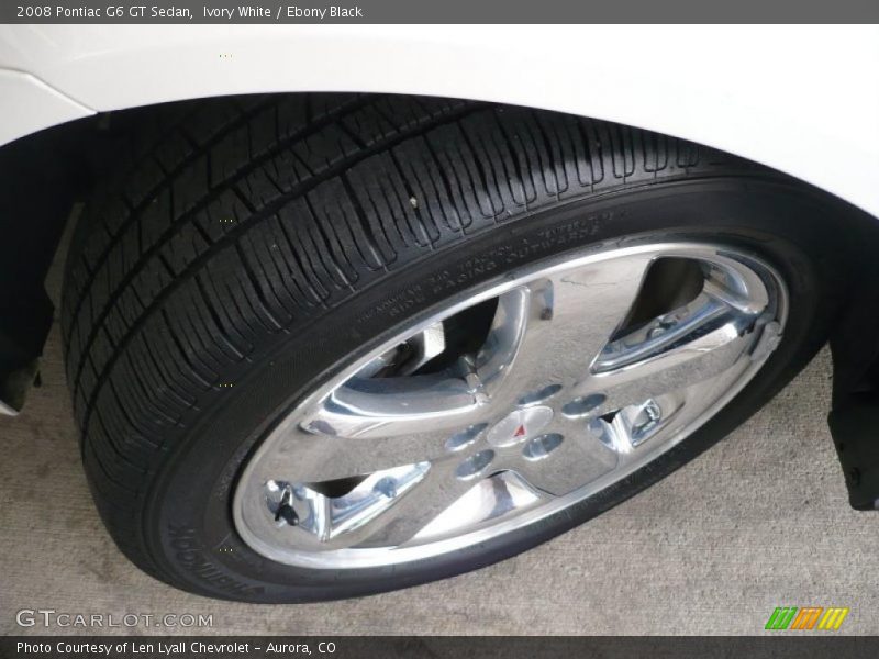 Ivory White / Ebony Black 2008 Pontiac G6 GT Sedan
