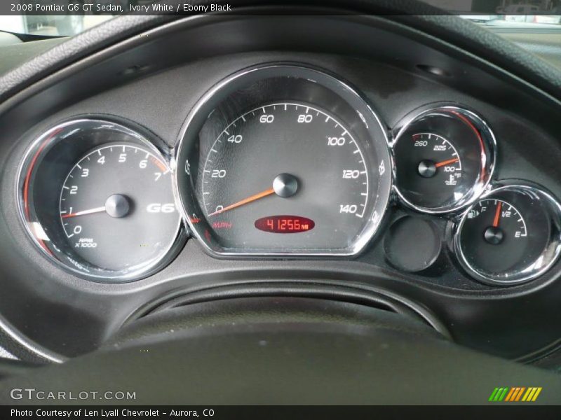 Ivory White / Ebony Black 2008 Pontiac G6 GT Sedan
