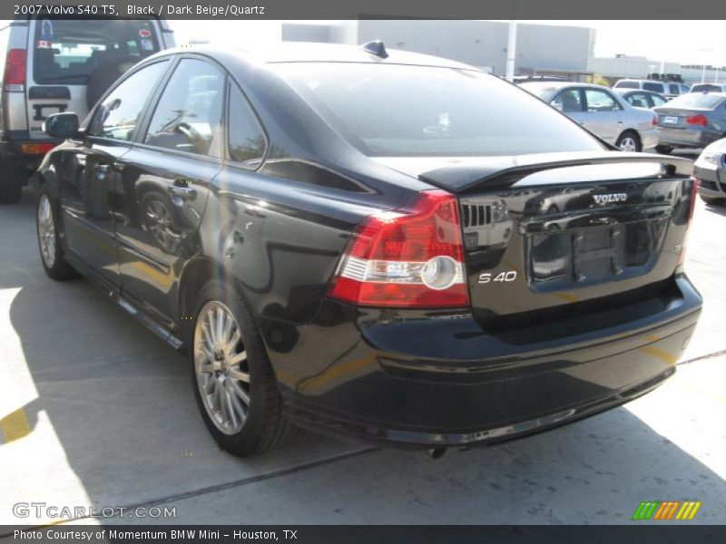 Black / Dark Beige/Quartz 2007 Volvo S40 T5