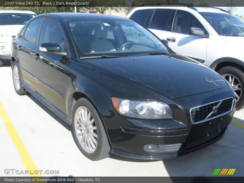 Black / Dark Beige/Quartz 2007 Volvo S40 T5