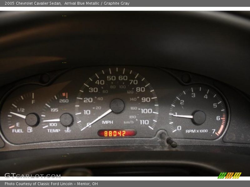 Arrival Blue Metallic / Graphite Gray 2005 Chevrolet Cavalier Sedan
