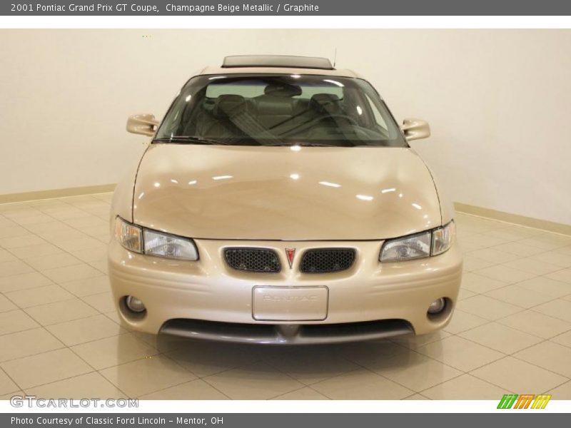 Champagne Beige Metallic / Graphite 2001 Pontiac Grand Prix GT Coupe