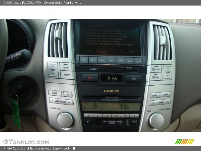 Crystal White Pearl / Ivory 2006 Lexus RX 330 AWD