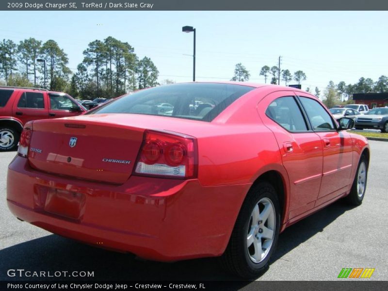 TorRed / Dark Slate Gray 2009 Dodge Charger SE