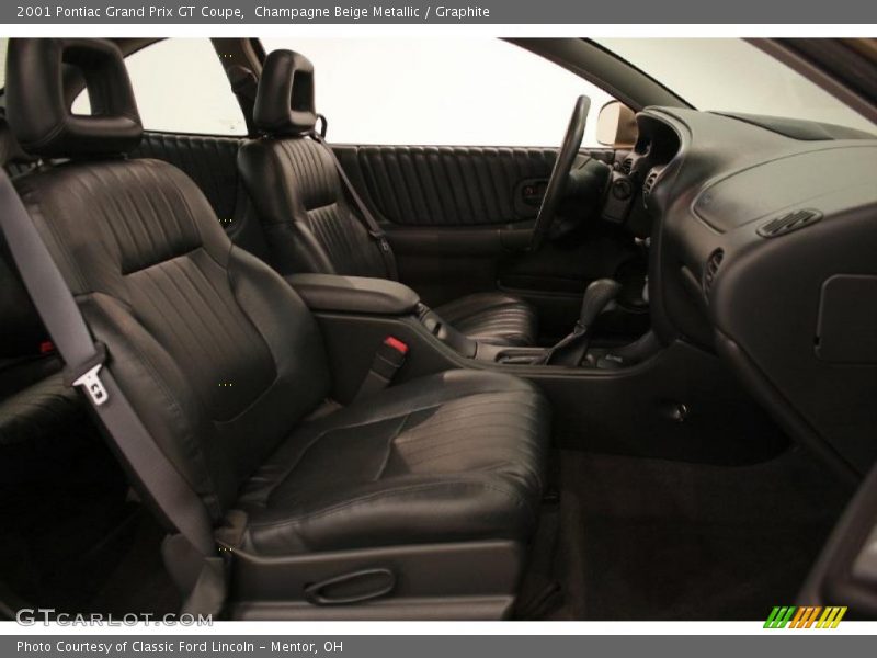 Champagne Beige Metallic / Graphite 2001 Pontiac Grand Prix GT Coupe