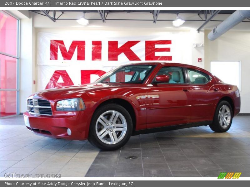 Inferno Red Crystal Pearl / Dark Slate Gray/Light Graystone 2007 Dodge Charger R/T
