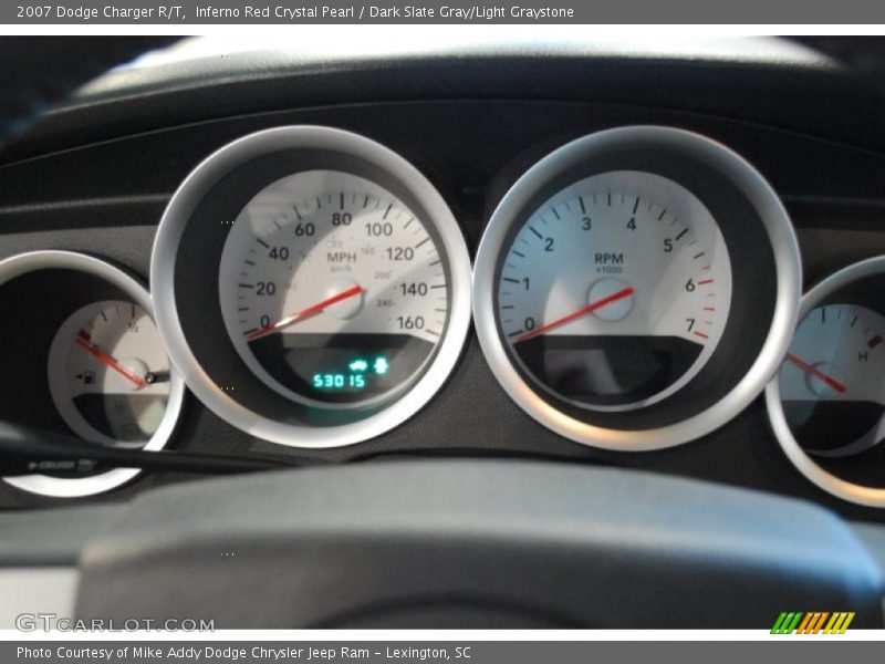 Inferno Red Crystal Pearl / Dark Slate Gray/Light Graystone 2007 Dodge Charger R/T