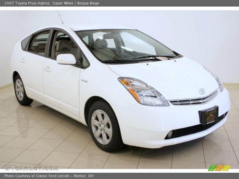 Super White / Bisque Beige 2007 Toyota Prius Hybrid