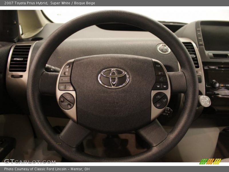 Super White / Bisque Beige 2007 Toyota Prius Hybrid