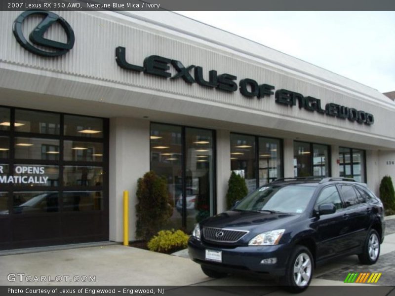 Neptune Blue Mica / Ivory 2007 Lexus RX 350 AWD