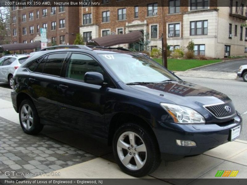 Neptune Blue Mica / Ivory 2007 Lexus RX 350 AWD